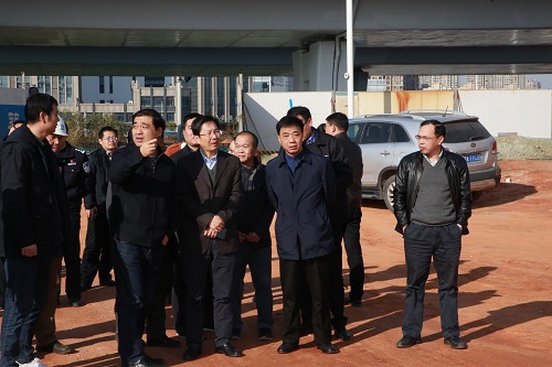 副市長(cháng)宋鈾一行調研我司昌南大道、洪都大道快速路改造項目